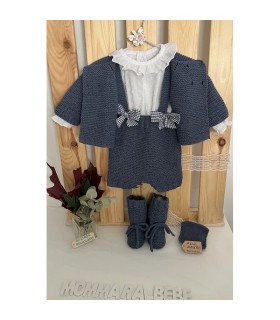 CONJUNTO VAQUERO CON BLUSA PLUMETI