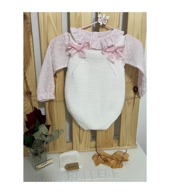 PELELE AMBRO BLANCO / ROSA CON BLUSA