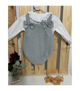 PELELE AMBRO GRIS PERLA CON BLUSA