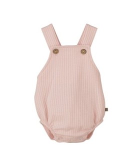 PETO BEBE PUNTO WAFFLE ROSA | MOMMARAL