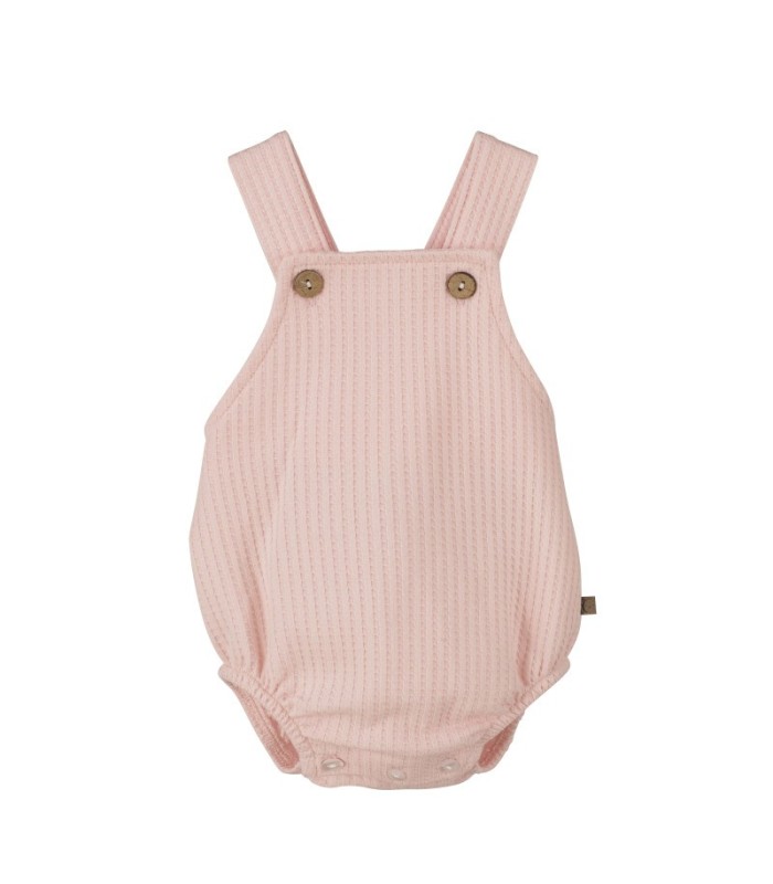 PETO BEBE PUNTO WAFFLE ROSA | MOMMARAL