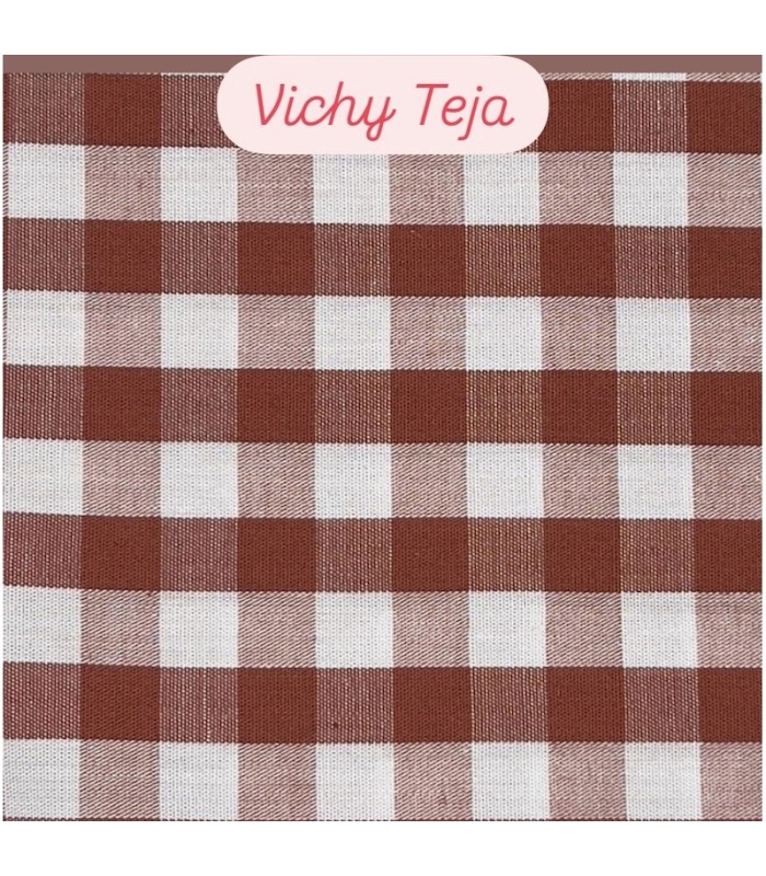 CONJUNTO VICHY CON CUELLO VERDE OLIVA