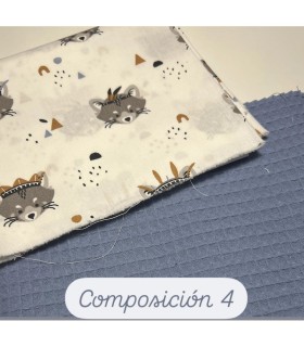 BOLSA DE MUDA PARA ESCUELA INFANTIL ZORRITOS