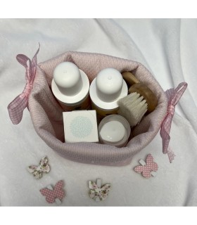 CESTA DE BAÑO NUBE ROSA