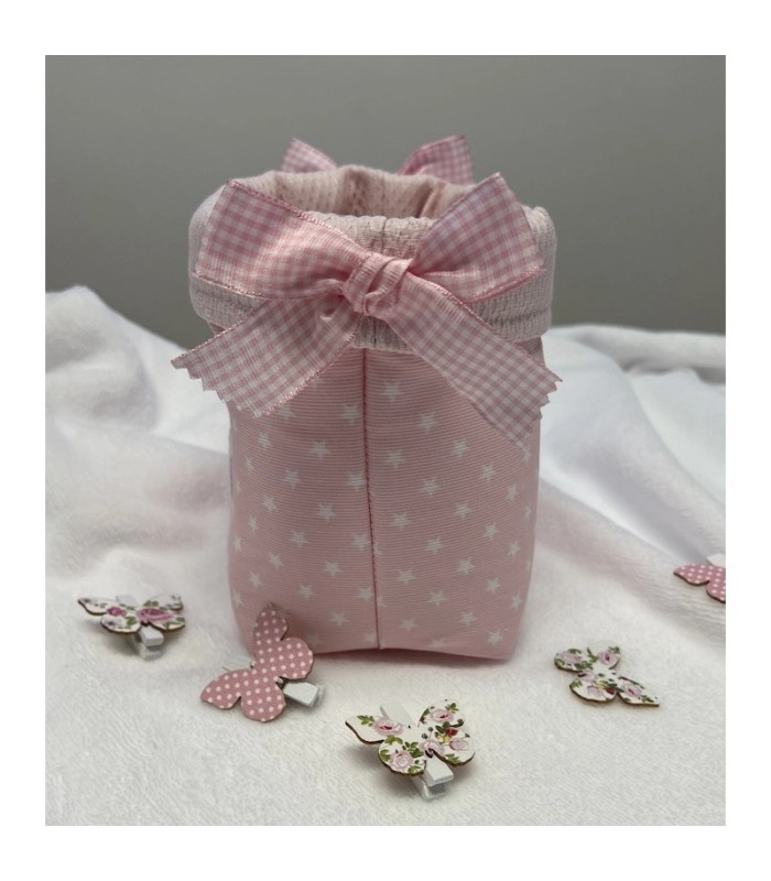 CESTA DE BAÑO NUBE ROSA