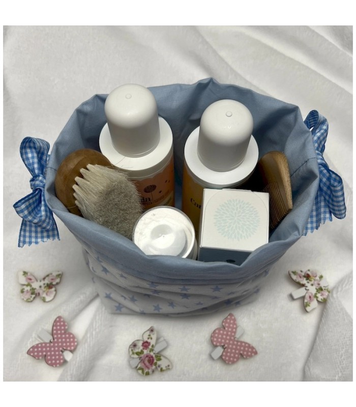 CESTA DE BAÑO NUBE AZUL