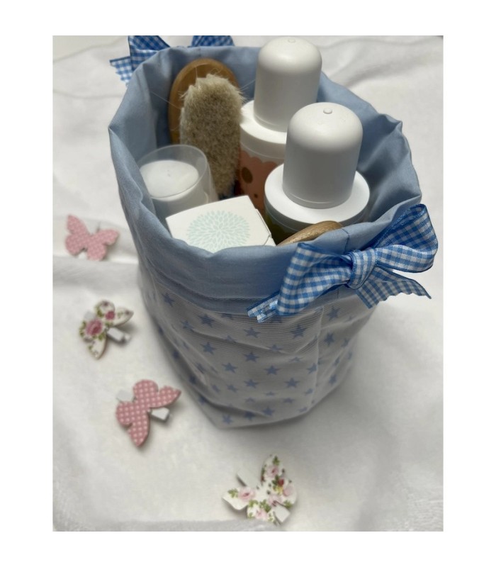 CESTA DE BAÑO NUBE AZUL