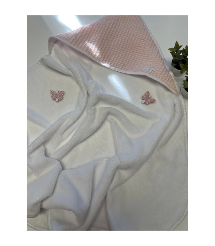 CAPA DE BAÑO ROSA WAFFLE