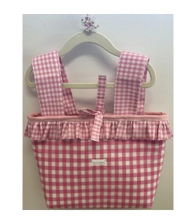 BOLSO BOMBONERA ROSA VICHY