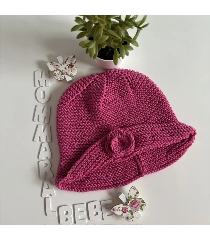 Gorrito de verano flor o lazo | Mommaral